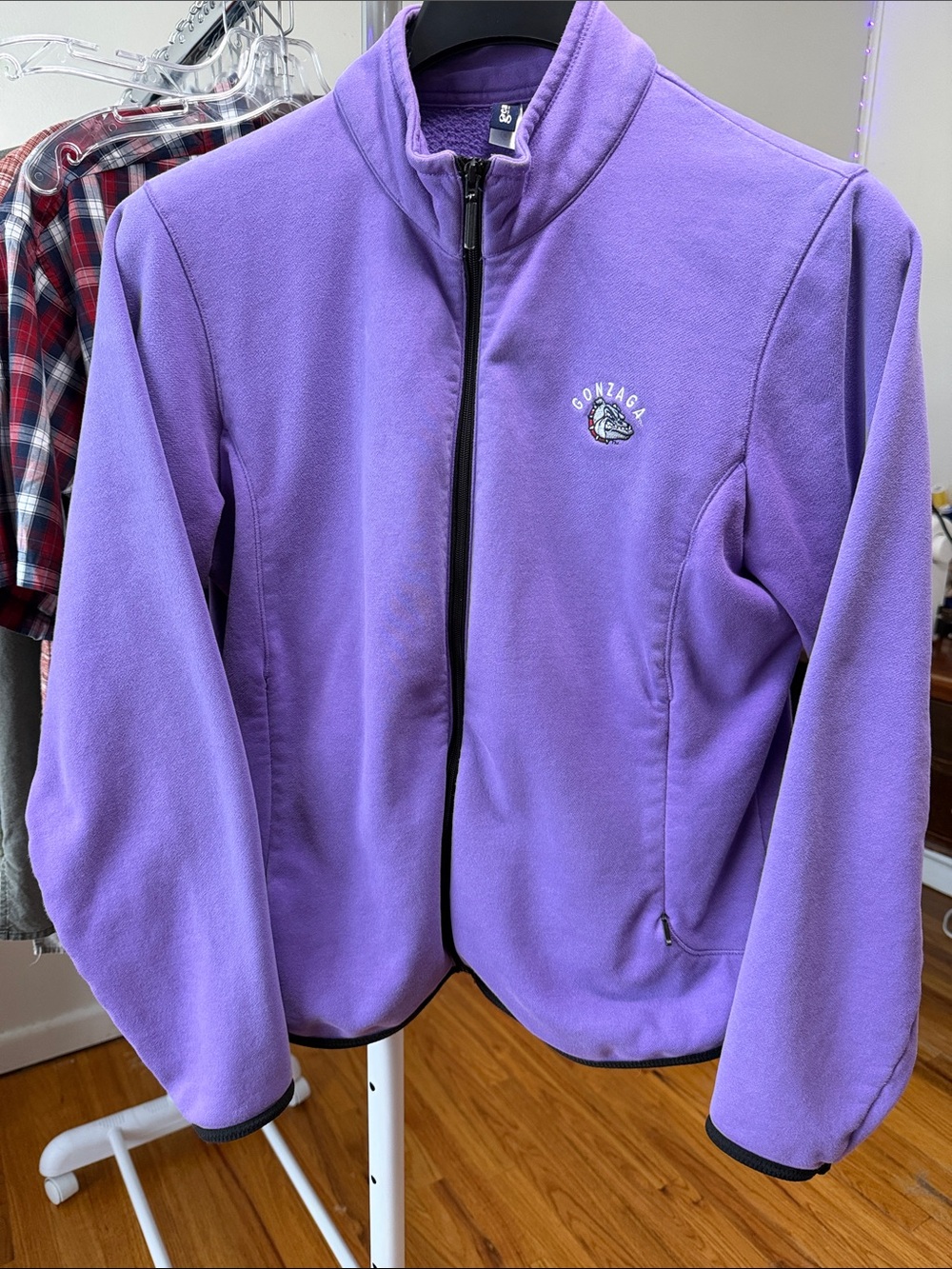 Vintage Gonzaga Bulldogs Gear For Sports Fleece Full-Zip Collegiate Outerwear
